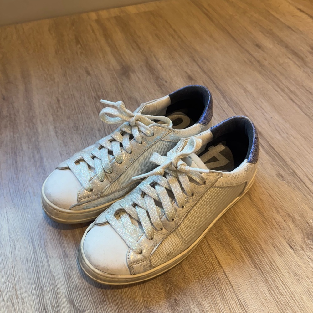 P448 White Low-Top Sneakers